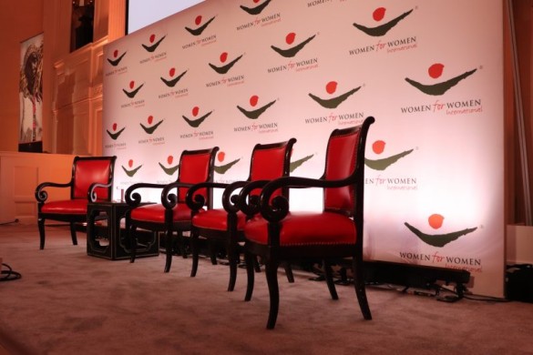 Panel Discussion with branded backdrop