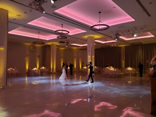 Textured Dance Floor Yellow and Pink