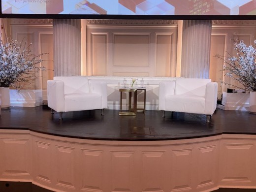 Stage with Baja Chairs and End Table