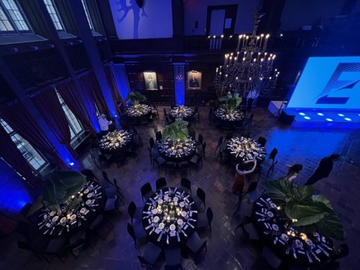 Pin Spots and Blue Uplights