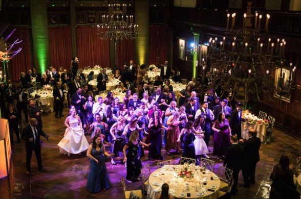 Dancefloor Wash and Multi-Colored Uplights - Photo by Kelly Williams