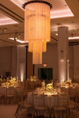 Pin Spots and Amber Lighting on Chandelier - Photo by Medialand