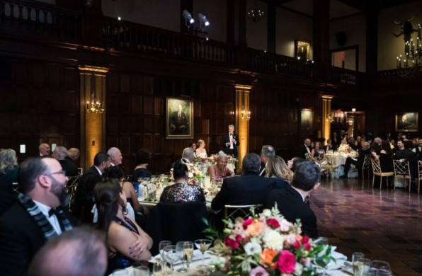 Warm Uplights Dancefloor Wash and Sweetheart Pin Spots - Photo by Kelly Williams