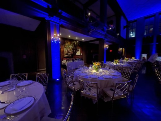 Blue Uplights and Pin Spotting