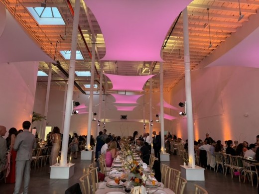 Sails with Pink Lighting