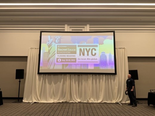 Projector Screen _White Draping_Speakers