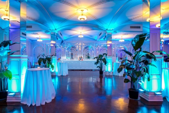 Arcade in Blues and Purples